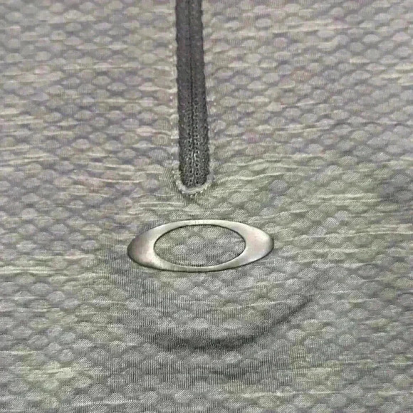 Oakley Knockdown Mixed Fleece 1/4 Zip Jumper Jacket Forged Iron Mens Grey Sz XS - Picture 6 of 16